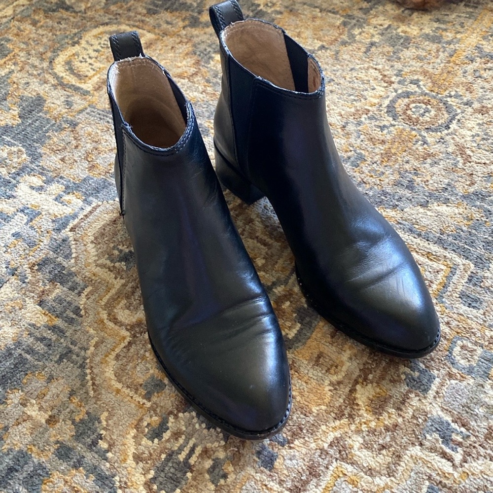 Madewell Black Carina Ankle Boot